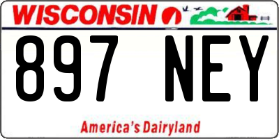 WI license plate 897NEY