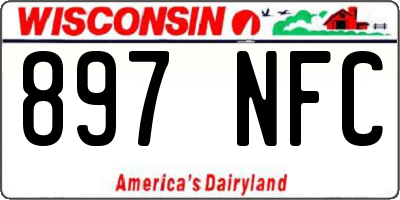 WI license plate 897NFC