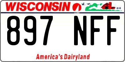 WI license plate 897NFF
