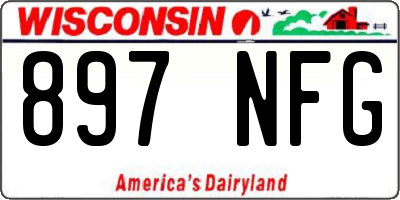 WI license plate 897NFG