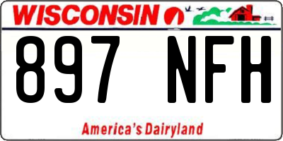 WI license plate 897NFH