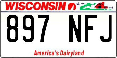 WI license plate 897NFJ