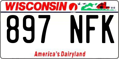 WI license plate 897NFK