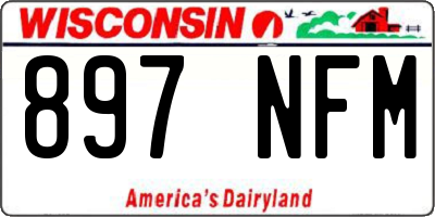 WI license plate 897NFM