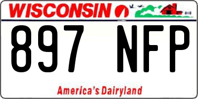 WI license plate 897NFP