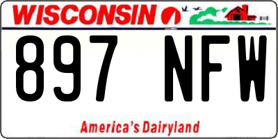 WI license plate 897NFW