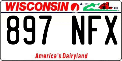 WI license plate 897NFX