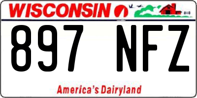 WI license plate 897NFZ