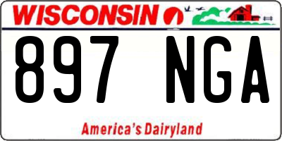 WI license plate 897NGA