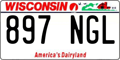 WI license plate 897NGL