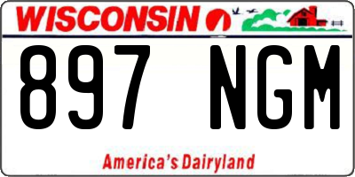 WI license plate 897NGM