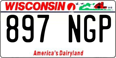 WI license plate 897NGP