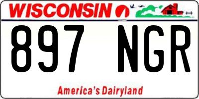 WI license plate 897NGR