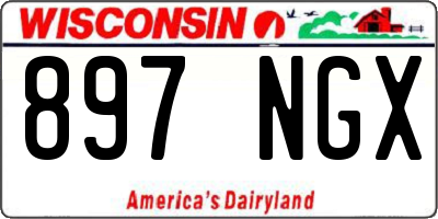 WI license plate 897NGX