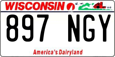 WI license plate 897NGY