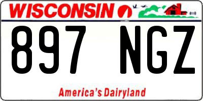 WI license plate 897NGZ