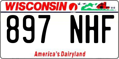 WI license plate 897NHF