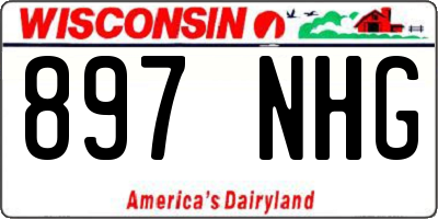 WI license plate 897NHG
