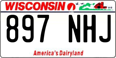 WI license plate 897NHJ