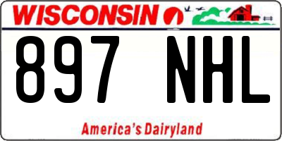 WI license plate 897NHL