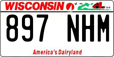 WI license plate 897NHM