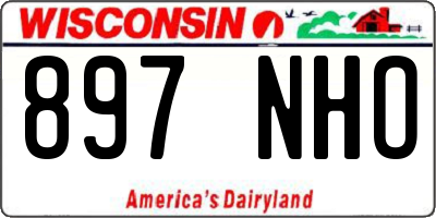WI license plate 897NHO
