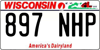 WI license plate 897NHP
