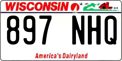 WI license plate 897NHQ