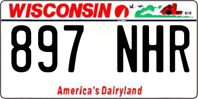 WI license plate 897NHR