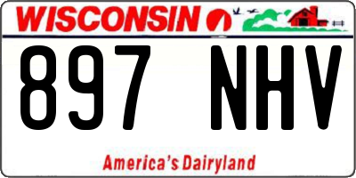 WI license plate 897NHV