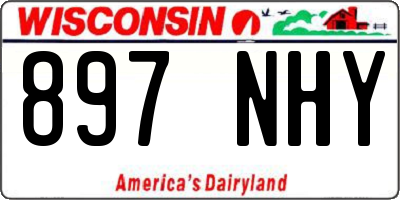 WI license plate 897NHY