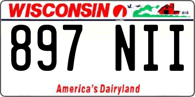 WI license plate 897NII