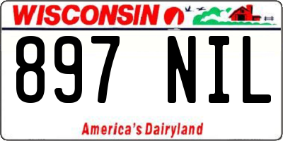 WI license plate 897NIL