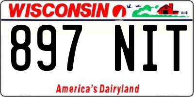 WI license plate 897NIT