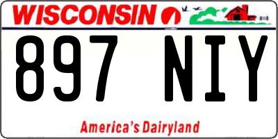 WI license plate 897NIY