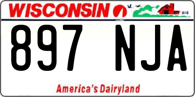 WI license plate 897NJA
