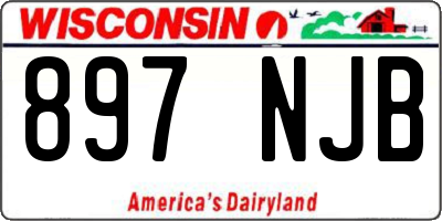 WI license plate 897NJB