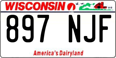WI license plate 897NJF