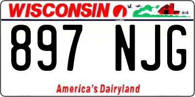 WI license plate 897NJG