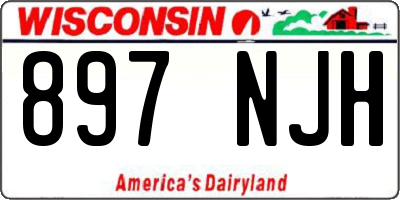 WI license plate 897NJH