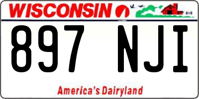 WI license plate 897NJI