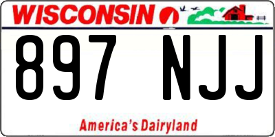 WI license plate 897NJJ
