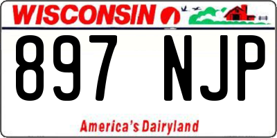 WI license plate 897NJP