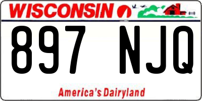WI license plate 897NJQ