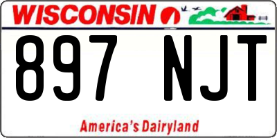WI license plate 897NJT