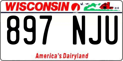 WI license plate 897NJU