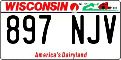 WI license plate 897NJV