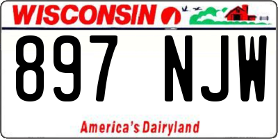 WI license plate 897NJW