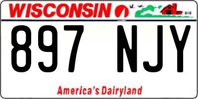 WI license plate 897NJY