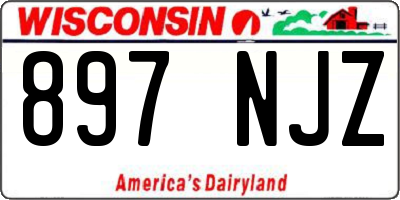 WI license plate 897NJZ